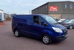 FORD TRANSIT CUSTOM - LIMITED - SWB L1 H1<br>- TOP SPEC - METALLIC BLUE - 125PS