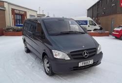 MERCEDES VITO 113 LWB - 2015 - METALLIC GREY - 75,000m - 136 BHP<br>- TWIN SIDE DOORS + TAILGATE - SUPERB COLOUR