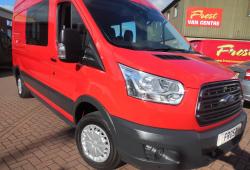 FORD TRANSIT 2014 - L3 H3 - 155ps - WINDOW VAN - AIR CON - FWD - RACE RED - 61,000m - SIMPLY SUPERB