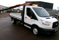 FORD TRANSIT 350 CRANE 12FT DROPSIDE