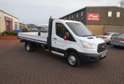 FORD TRANSIT 2015 - 350 DROPSIDE PICKUP - ONE OWNER - 125ps - LWB 13 FT 8 INCH BODY