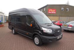 FORD TRANSIT 2015 - JUMBO L4 H3 - 59,000m -<br>METALLIC BLACK - TREND - AIR CON
