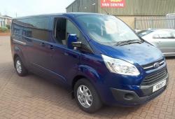 FORD TRANSIT CUSTOM 2015 - L2 LWB - 125PS - 6 SEAT - LIMITED - IMPACT BLUE - 70,000m