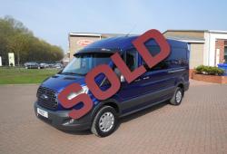 FORD TRANSIT 2016 CREW VAN - L3 H2 - DEEP IMPACT BLUE - 26,000m - NO VAT - TREND - 155ps