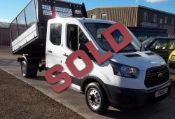 18-FORD TRANSIT  DOUBLE CAB TIPPER 350