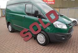 FORD TRANSIT CUSTOM - L1 H2 - 24,000m - HARRODS GREEN - TREND SPECIFICATION