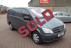 MERCEDES VITO 113 LWB - 2015 - METALLIC GREY - 75,000m - 136 BHP - TWIN SIDE DOORS + TAILGATE - SUPERB COLOUR