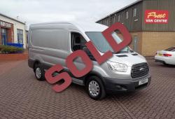 FORD TRANSIT 2016 / 66 - L2 H2 MWB - ONE OWNER - SILVER - AIR CON + HEATED SEATS - FFSH