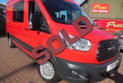 FORD TRANSIT 2014 - L3 H3 - 155ps - WINDOW VAN - AIR CON - FWD - RACE RED - 61,000m - SIMPLY SUPERB