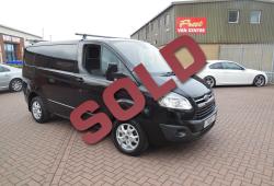 FORD TRANSIT CUSTOM - 2013 / 63 - LIMITED - 155ps - ONE OWNER - FFSH - BLACK