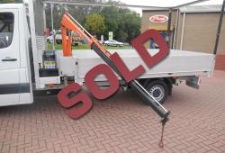 MERCEDES SPRINTER -170  LWB - 14FT DROPSIDE CRANE ONE OWNER 170bhp