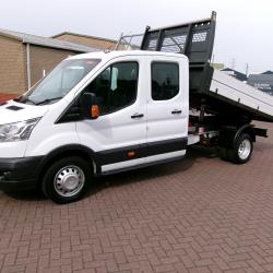 2017-FORD TRANSIT 350 D/C TIPPER 350 125PS