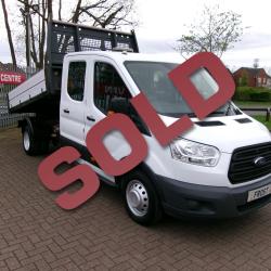 FORD TRANSIT 350 LWB D/C TIPPER 155PS 2.2 ENGINE, CAZ FRIENDLY