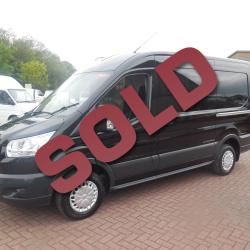 FORD TRANSIT 2015 - TREND - L2 H2 MWB - 44,000 miles - BLACK - ONE OWNER FSH