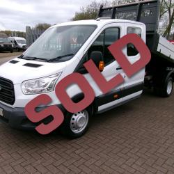 FORD TRANSIT 350 LWB D/C TIPPER 155PS 2.2 ENGINE, CAZ FRIENDLY