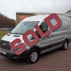 FORD TRANSIT 2016 / 66 - L2 H2 MWB - ONE OWNER - SILVER - AIR CON + HEATED SEATS - FFSH