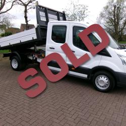 FORD TRANSIT 350 LWB D/C TIPPER 155PS 2.2 ENGINE, CAZ FRIENDLY