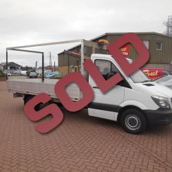MERCEDES SPRINTER -170  LWB - 14FT DROPSIDE CRANE ONE OWNER 170bhp
