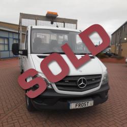 MERCEDES SPRINTER -170  LWB - 14FT DROPSIDE CRANE ONE OWNER 170bhp