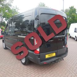 FORD TRANSIT 2015 - TREND - L2 H2 MWB - 44,000 miles - BLACK - ONE OWNER FSH