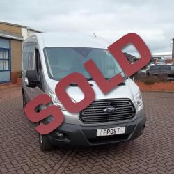 FORD TRANSIT 2016 / 66 - L2 H2 MWB - ONE OWNER - SILVER - AIR CON + HEATED SEATS - FFSH