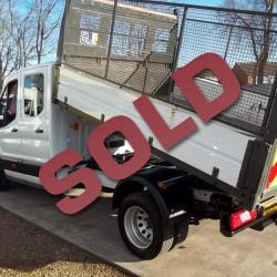 18-FORD TRANSIT  DOUBLE CAB TIPPER 350