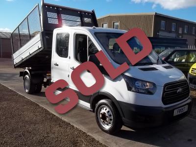 18-FORD TRANSIT  DOUBLE CAB TIPPER 350